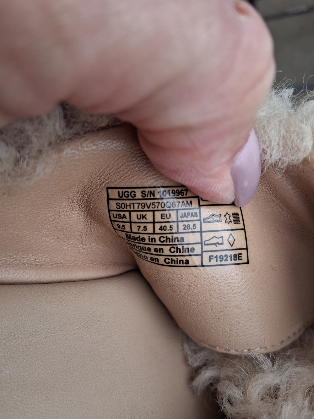 UGG Joni Sheepskin Slide Sandals Cream Fluffy Cozy Slides Women’s 9.5 Lounge Lux - Picture 7 of 11